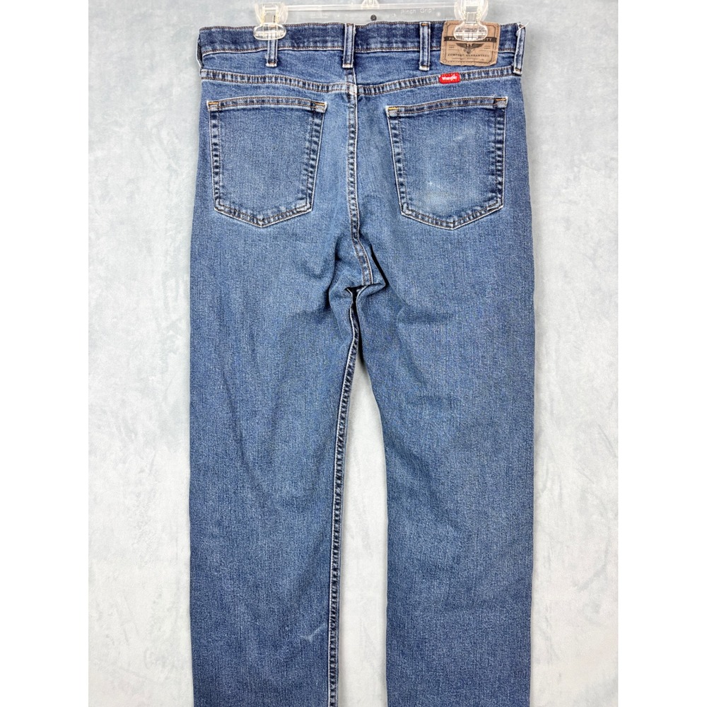 Wrangler Performance Series Mens 34x29 Straight Leg Jeans Blue Denim 96CHWSW